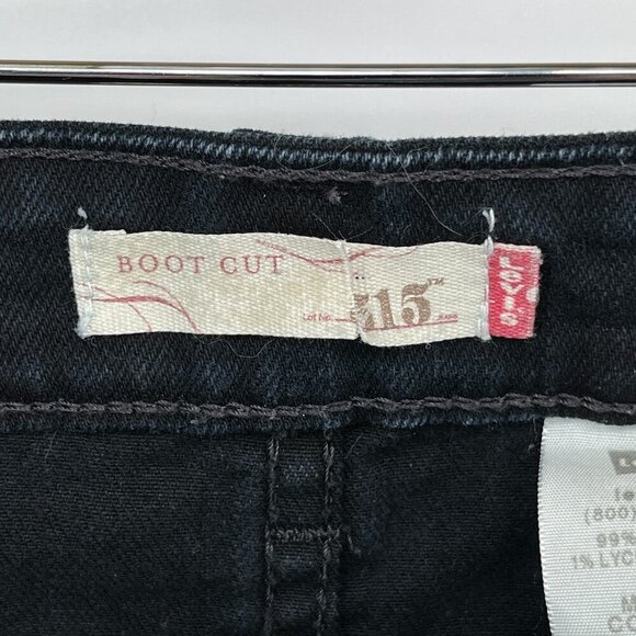 Levis 315 Black Bootcut Jeans Plus Size 24M - Picture 4 of 9
